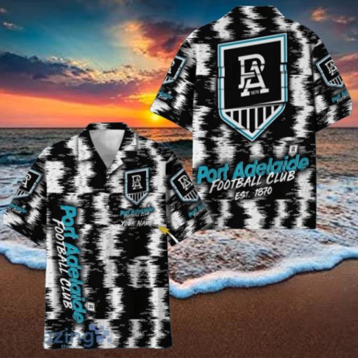 Port Adelaide Power AFL Hawaiian Shirt Special Design Custom Name