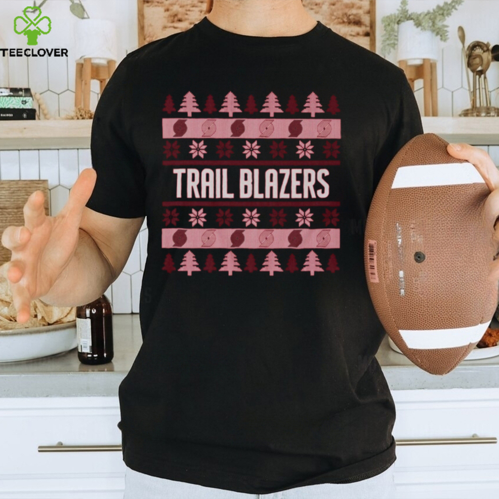 Portland Trail Blazers Holiday Christmas Tree T Shirt