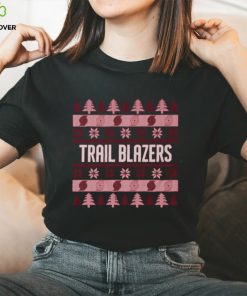 Portland Trail Blazers Holiday Christmas Tree T Shirt