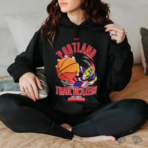 Portland Trail Blazers Hyperfly Unisex Nba X My Hero Academia All Might Smash Shirt