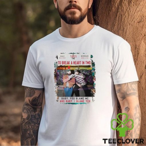 Post Malone And Morgan Wallen It Takes Two To Break A Heart In Two Unisex T Shirt