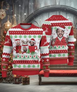 Post Malone Coffee Cups Ugly Xmas Christmas Sweater Christmas Gift