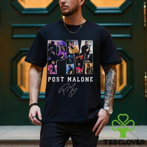 Post Malone PM Music Concert Tour Signature 2023 T Shirt