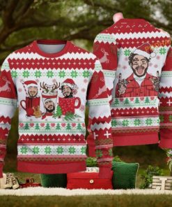 Post Malone Woolen Christmas Sweater, Funny Womens Christmas Sweater