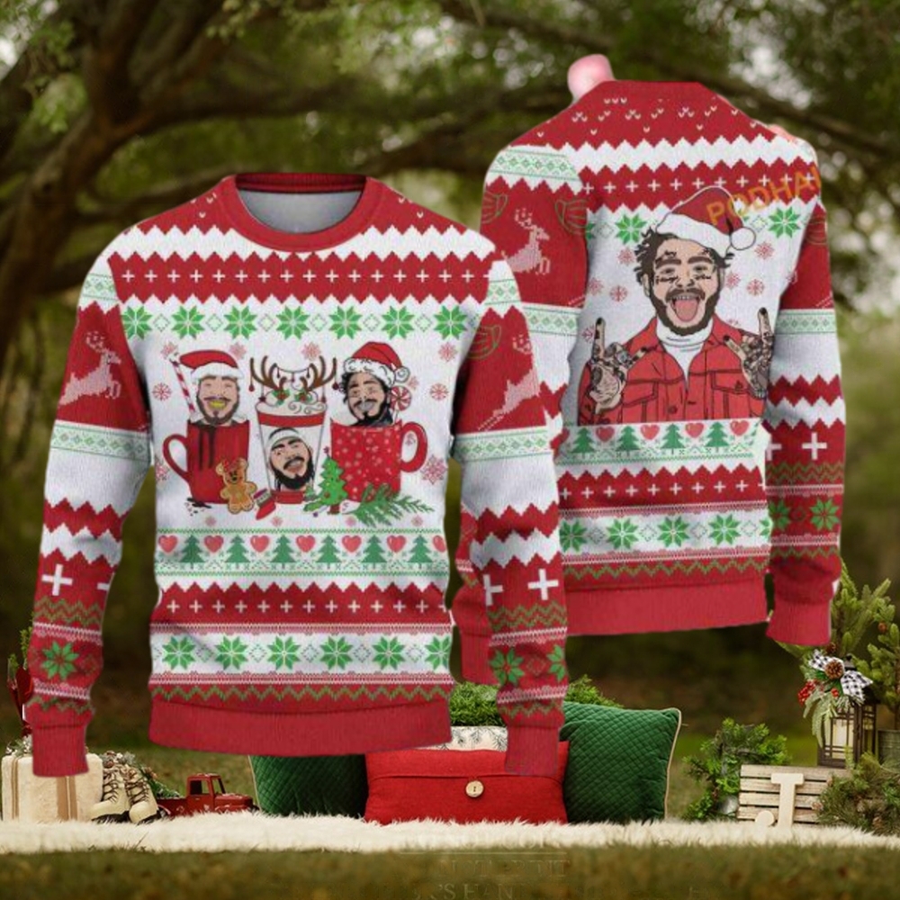 Post Malone Woolen Christmas Sweater, Funny Womens Christmas Sweater Post Malone Woolen Christmas Sweater, Funny Womens Christmas Sweater