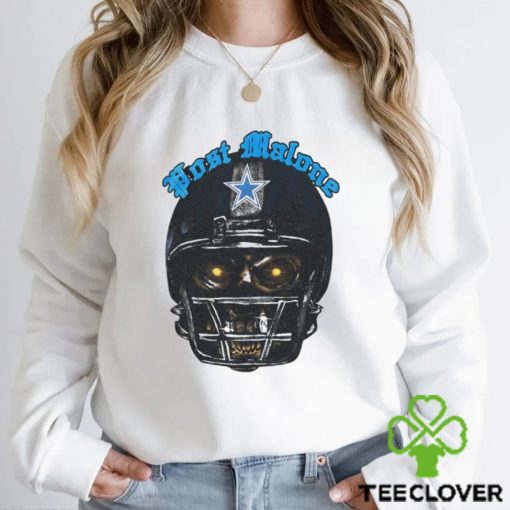 Post Malone X Dallas Cowboys skeleton helmet hoodie, sweater, longsleeve, shirt v-neck, t-shirt