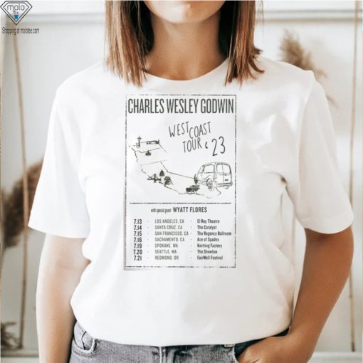 Poster Charles Wesley Godwin 2023 West Coast Tour shirt
