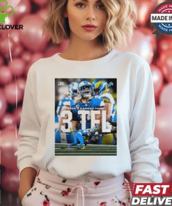 Poster Detroit Lions Alex Anzalone Ties A Career High 3 TFL vs LAR t shirt