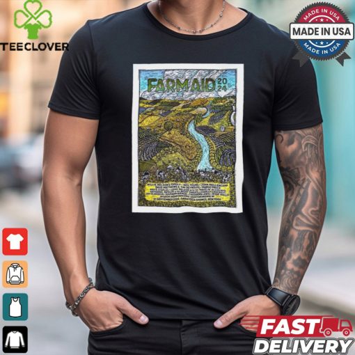 Poster Farm Aid Saratoga Performing Arts Center in Saratoga Springs New York NY Sept 21st 2024 t shirt