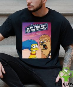 Poster For A New Simpsons Short MAY THE 12TH BE WITH YOU Marge Simpson And Chewbacca Star Wars Day 2024 Classic T Shirt