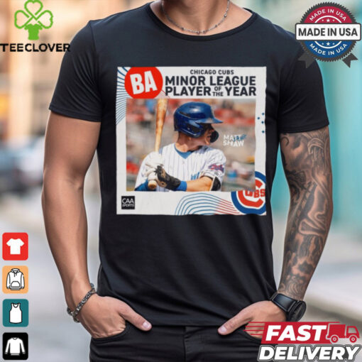 Poster Matt Shaw Chicago Cubs Minor League Player Of The Year Signature t hoodie, sweater, longsleeve, shirt v-neck, t-shirt