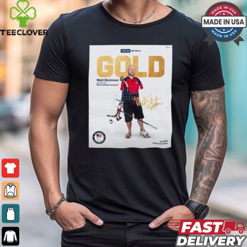 Poster Matt Stutzman Gold Medal Para Archery Signature Paralympic Paris 2024 t shirt