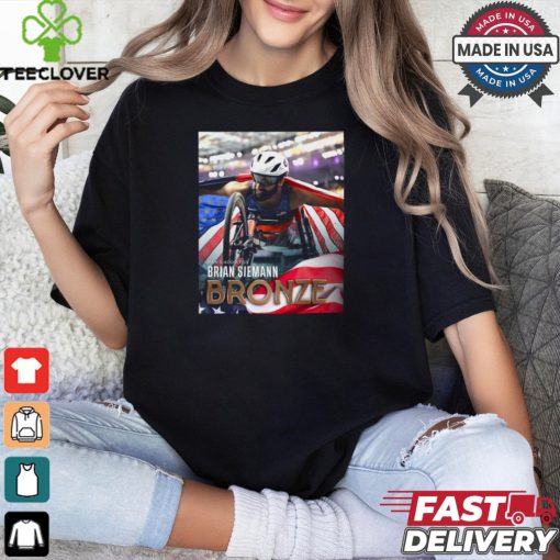 Poster Men’s 400 T53 Brian Siemann Bronze Medal Paris Paralympics 2024 t shirt