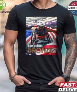 Poster Men’s 400 T53 Brian Siemann Bronze Medal Paris Paralympics 2024 t shirt