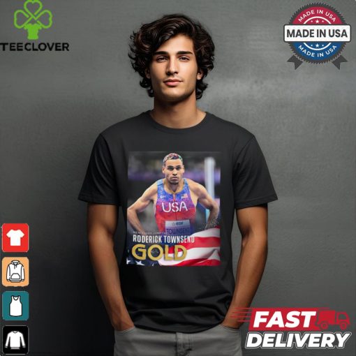 Poster Men’s High Jump T47 Roderick Townsend Gold Medal Paris Paralympics 2024 t shirt