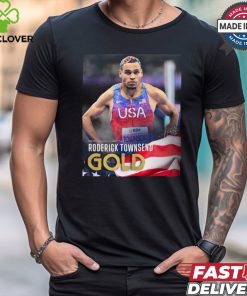 Poster Men’s High Jump T47 Roderick Townsend Gold Medal Paris Paralympics 2024 t shirt