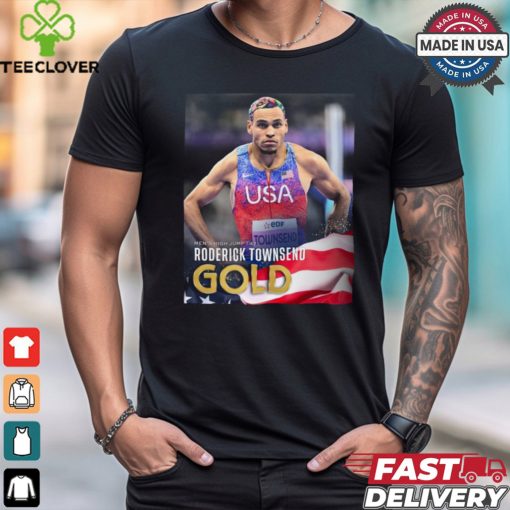 Poster Men’s High Jump T47 Roderick Townsend Gold Medal Paris Paralympics 2024 t shirt