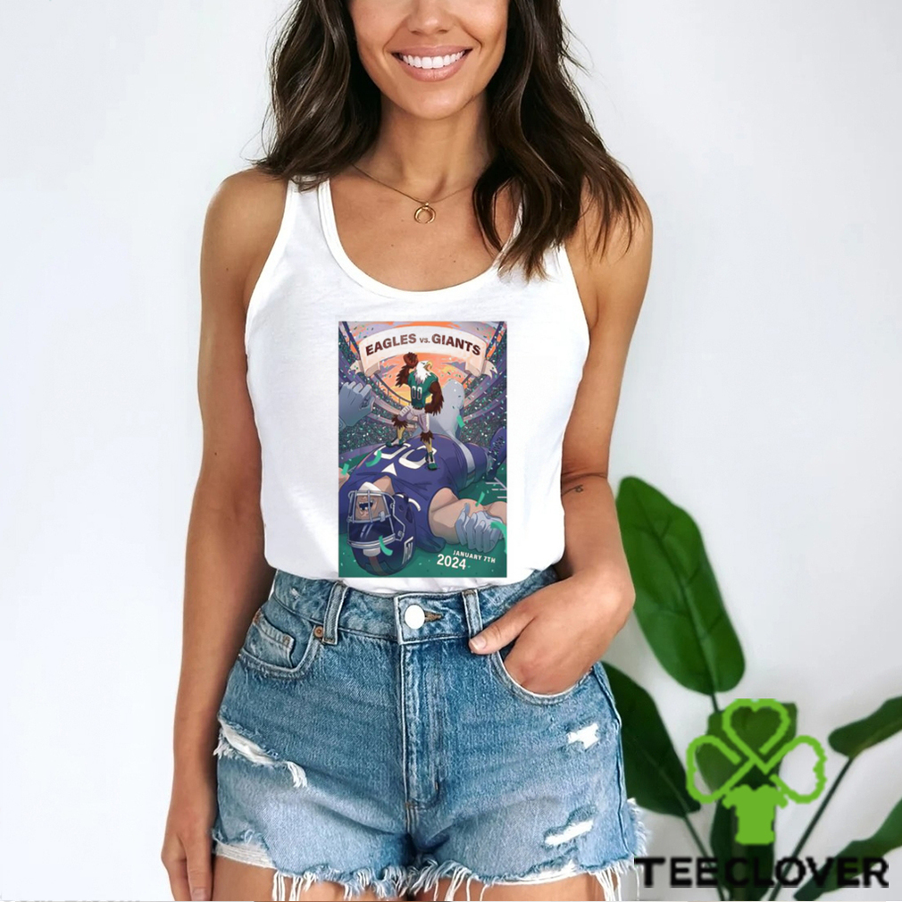 Poster Philadelphia Eagles vs Giants Gameday January 7, 2024 Shirt Poster Philadelphia Eagles vs Giants Gameday January 7, 2024 Shirt