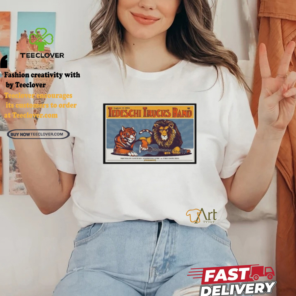 Poster Tedeschi Trucks Band Aug 11 2024 Michigan Lottery Amphitheatre Sterling Heights MI Landscape Shirt Poster Tedeschi Trucks Band Aug 11 2024 Michigan Lottery Amphitheatre Sterling Heights MI Landscape Shirt