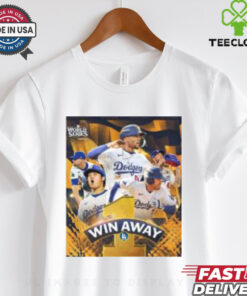 Poster The Los Angeles Dodgers are one win away from winning the World Series 2024 T shirt 2 Poster The Los Angeles Dodgers are one win away from winning the World Series 2024 T shirt