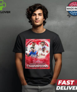 Poster The Philadelphia Phillies Are 2024 National League East Champs for the first time since 2011 first time in 13 years t shirt