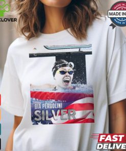 Poster Women’s 400M Freestyle S13 Gia Pergolini Silver Medal Paris Paralympics 2024 t shirt