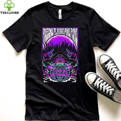 Poster pigeons playing ping pong Pittsburgh pa the stage ae 2022 shirt