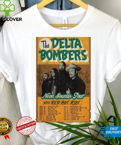 Poster the delta bombers neon sounds tour 2023 shirt