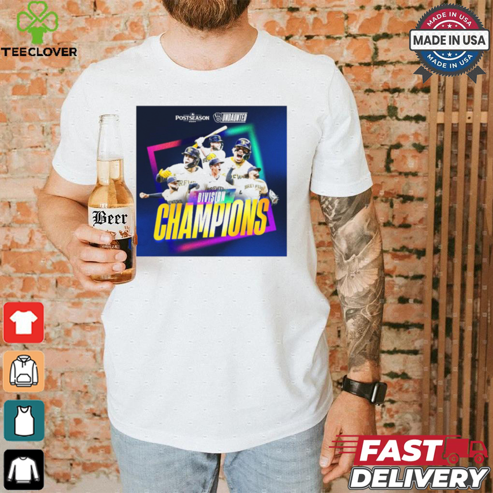 Postseason 2024 Milwaukee Brewers Undaunted Division Champions MLB Poster t shirt Postseason 2024 Milwaukee Brewers Undaunted Division Champions MLB Poster t shirt