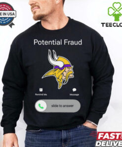 Potential fraud Minnesota Vikings slide to answer shirt