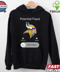Potential fraud Minnesota Vikings slide to answer shirt