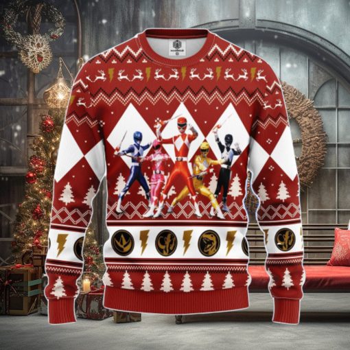 Power Ranger Red Ugly Christmas Sweater Amazing Gift Men And Women Christmas Gift