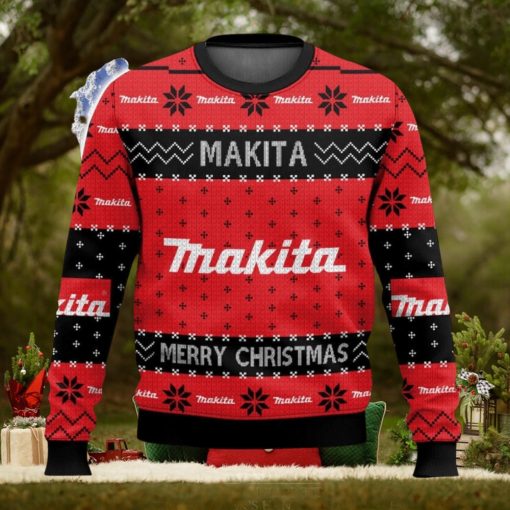 Power Tools Makita All Over Printed Ugly Christmas Sweater Trending Christmas Gift Ideas