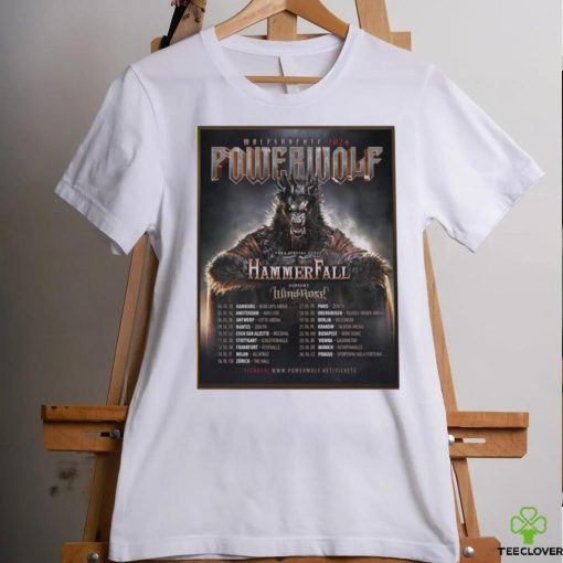 Powerwolf wolfsnachte 2024 with very special guest hammer fall home decor poster hoodie, sweater, longsleeve, shirt v-neck, t-shirt