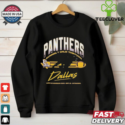 Prairie View A&M Panthers Purple Running Wild Through Dallas Shirt