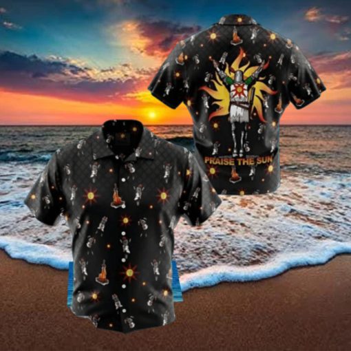 Praise The Sun Pattern Dark Souls Button Up Anime Hawaiian Shirt