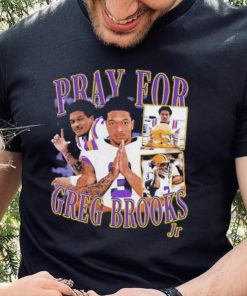 Pray for Greg Brooks picture collage shirt