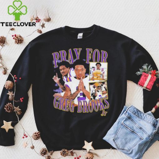 Pray for Greg Brooks picture collage hoodie, sweater, longsleeve, shirt v-neck, t-shirt