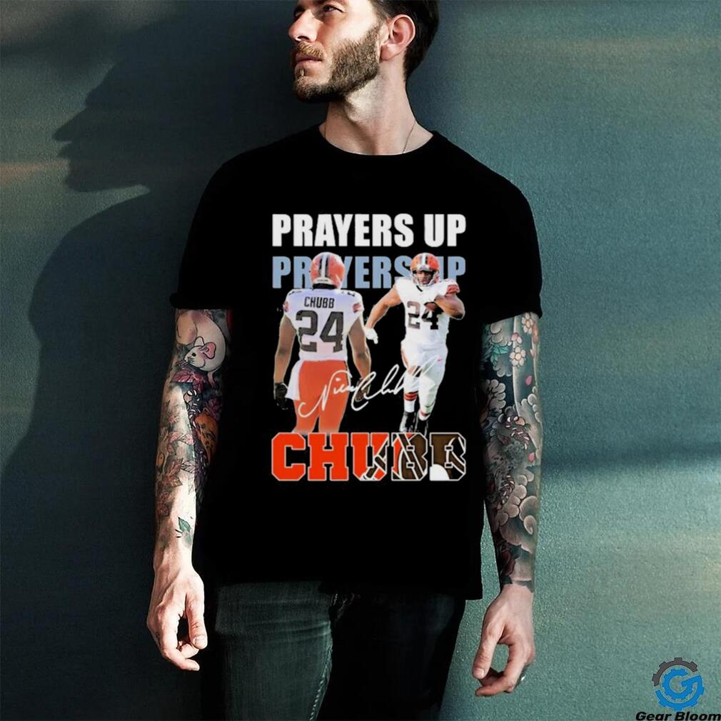 Prayers up Nick Chubb signature t shirt Prayers up Nick Chubb signature t shirt