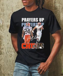 Prayers up Nick Chubb signature t shirt 3 Prayers up Nick Chubb signature t shirt