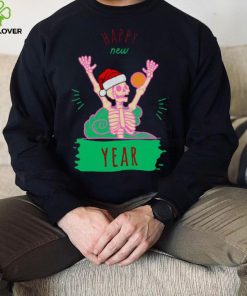 Preppy Skeleton Happy New Year T hoodie, sweater, longsleeve, shirt v-neck, t-shirt