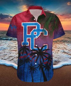 Presbyterian Blue Hose Hawaiian Shirt Summer Gift Coconut Tree Tropical Grunge Pattern For NCAA Fans