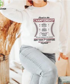 Prescott Cardinals Softball Road to the Championships 2024 State Champions Shirt