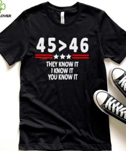 President 45th bester 46th they know it I know it you know it hoodie, sweater, longsleeve, shirt v-neck, t-shirt