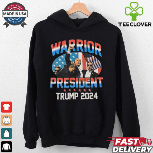 President Donald Trump WARRIOR PRESIDENT FIGHT FOR AMERICA Rally Shooting Shirt