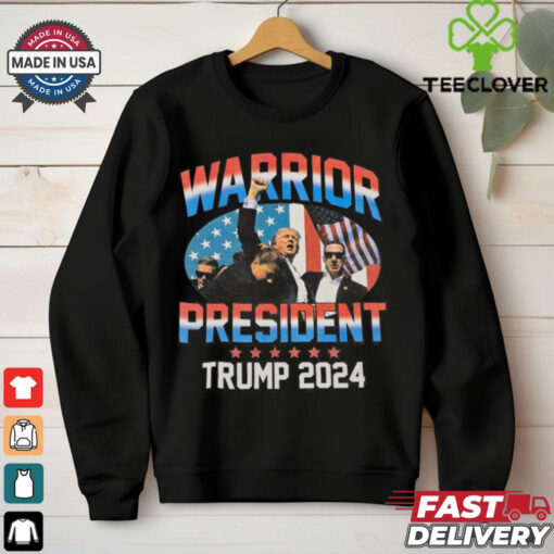 President Donald Trump WARRIOR PRESIDENT FIGHT FOR AMERICA Rally Shooting Shirt