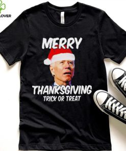 President Joe Biden Merry Thanksgiving trick or treat hoodie, sweater, longsleeve, shirt v-neck, t-shirt