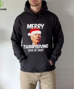 President Joe Biden Merry Thanksgiving trick or treat hoodie, sweater, longsleeve, shirt v-neck, t-shirt