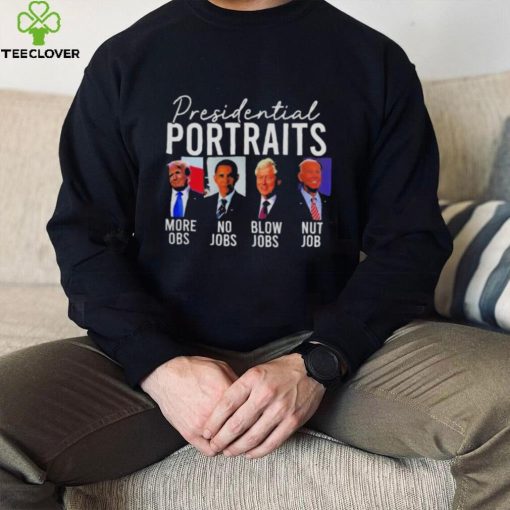 Presidential Portraits Trump Obama Bush 2024 T Shirt