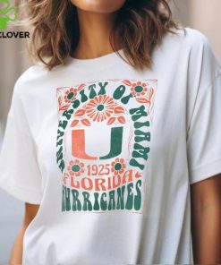 Pressbox Miami Hurricanes White Harmony T Shirt